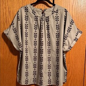 Sage Green Patterned‎ Women's Top